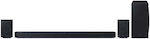 Samsung Soundbar 9.1.4 Bluetooth, HDMI and Wi-Fi 540W with Wireless Subwoofer and Remote Control Titanium Black HW-Q930D