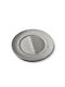 Lumarko Plate Shallow made of Porcelain Gray with Diameter 19cm