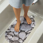 Bathtub Mat with Suction Cups Gray 35x66cm