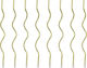 PartyDeco Birthday Candle in Gold Color 8pcs SCS-10-019ME