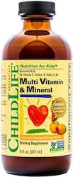 ChildLife Essentials Multi Vitamin & Mineral Polivitamină 14.7mg Portocală Mango 237ml