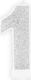 PartyDeco Candle Birthday Candle Number in Silv...