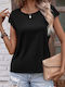 Amely Damen T-shirt Schwarz