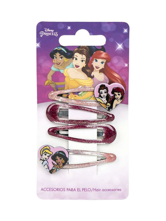 Disney Kinder Haarspangen Set mit 4 Bobby Pins