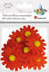 Titanum Decorative Flower for DIY Crafts Orange 10pcs