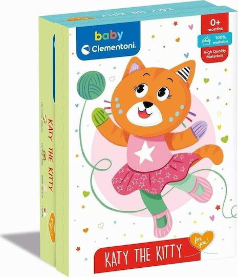 Clementoni Ζωάκι Katy The Kitty από Ύφασμα για Νεογέννητα
