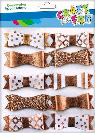 Craft with Fun Dekoratives Element für DIY-Bastelprojekte Gold 10Stück
