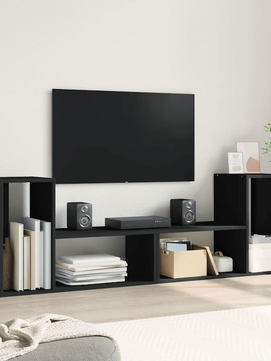 Living Room TV Unit Black L75xW30xH50cm