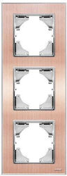 Lineme Switch Frame Vertical Installation in Gold Color 50-00127-25