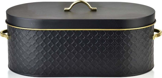 Lumarko Ψωμιέρα Inox Γκρι 34x18x13cm