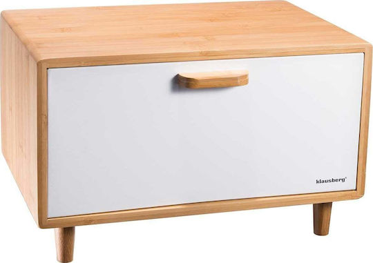 Klausberg Cutie de pâine din bambus Gri 38x26x23cm