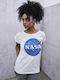 Miss Tee Nasa T-shirt Λευκό Βαμβακερό