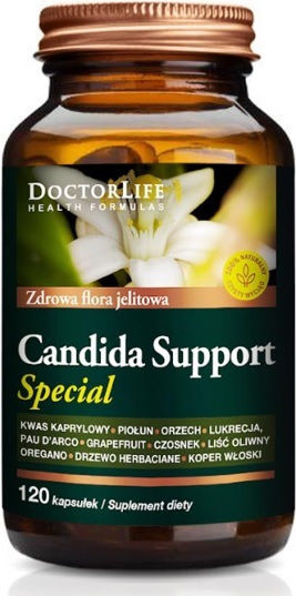 Doctor Life Candida Support Spezial Nahrungsergänzungsmittel Für Gesunden Darmflora 120 Kapseln