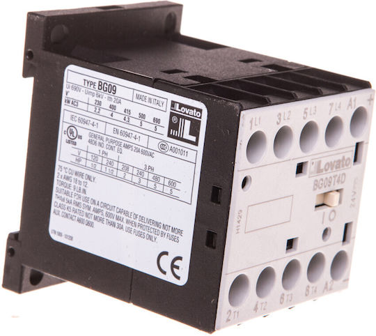 Lovato Electric Индустриално Реле Захранване 24V 11BG09T4D024