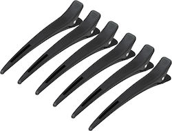 Activeshop Carbon Haarklammern E-15 6 Stk 11,5 cm Schwarz
