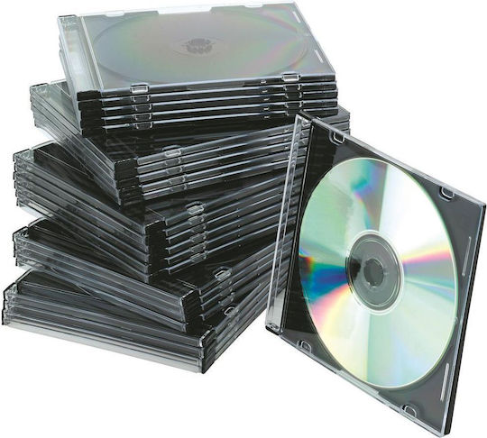 Q-Connect DVD Box για 1 Δίσκο Διάφανο 25τμχ