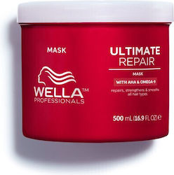 Wella AHA and Omega-9 Repair Μάσκα Μαλλιών 500ml Wella AHA and Omega-9 Repair Μάσκα Μαλλιών 500ml