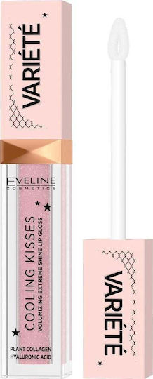 Luciu de buze Eveline Cosmetics Cooling Kisses Variety 02 Sugar Nude 6,8 Ml