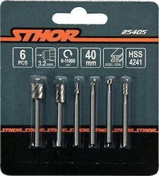 Sthor Комплект Фрези HSS 6бр