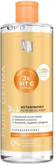 AA Pure Derma Vit C Мицеларна Вода Премахване на грим Лице 500мл