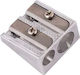 D.rect Metallic Double Sharpener Silver 12pcs