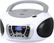 Trevi Portable Sound System with USB Radio CD White