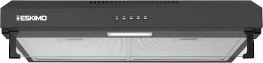Eskimo ES HDF62BL Freestanding Vent Hood 60cm Black