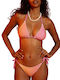 Billabong Bikini Set Top & Slip Bottom with Laces Pink