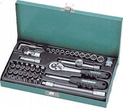 Honiton H1143 Ratchet with Sockets 1/4" 43 Pieces