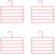 Wardrobe Hanger for Pants Plastic Pink 1pcs