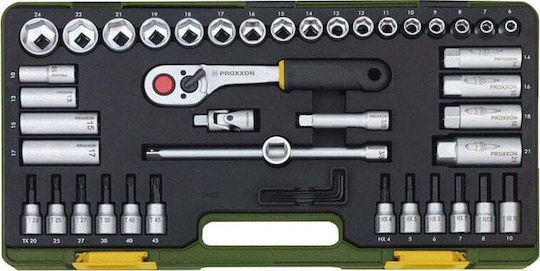 Proxxon Ratschen- & Steckschlüssel-Sets 3\8" 47Stück