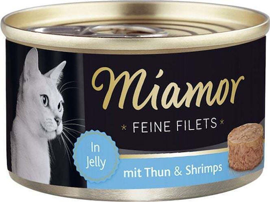Miamor Feine Wet Food for Adult Cats in Cans with Tuna and Liver 100gr
