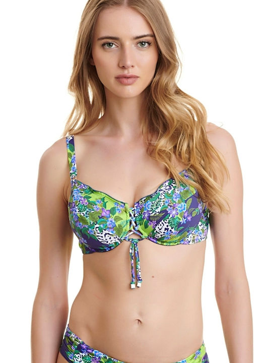 Set Bikini Floral Λαχανί