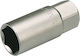 Topex Nuss Sechskant mit Vierkant-Antrieb 1/2" Durchmesser 21mm 1Stück