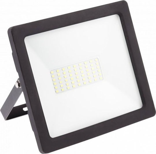 Gtv Στεγανός Προβολέας LED 70W Φυσικό Λευκό 4000K IP65