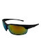 V-store Sunglasses with Black Plastic Frame and Multicolour Mirror Lens 1288-03