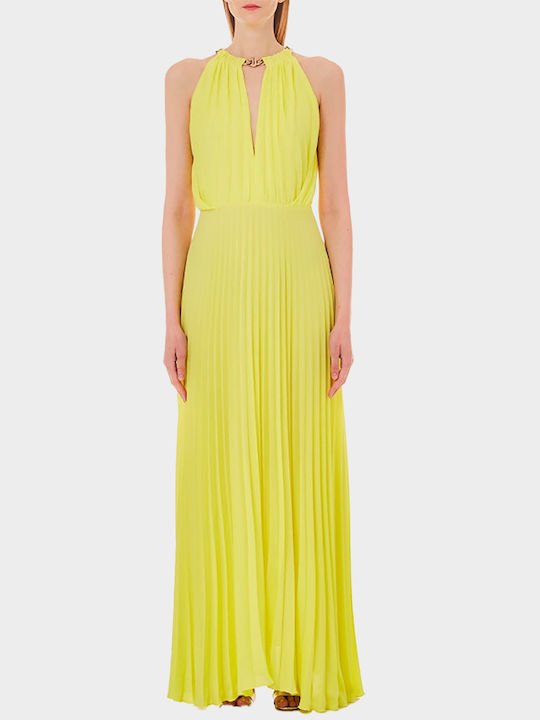 Liu Jo Abito Maxi Shirt Dress Dress Yellow