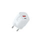 Xtorm Wireless Charger GaN With USB-A Output Port And USB-C Output Port 20W Power Delivery Quick Charge 3.0 White XEC020