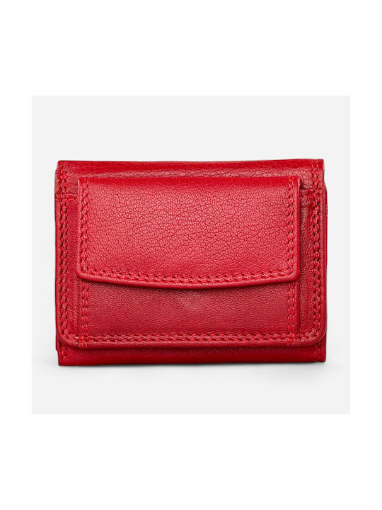 Forest Small Leather Women's Wallet Red
