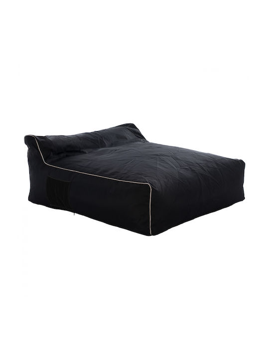 Bean Bag Bed Poof Yamin Black and white