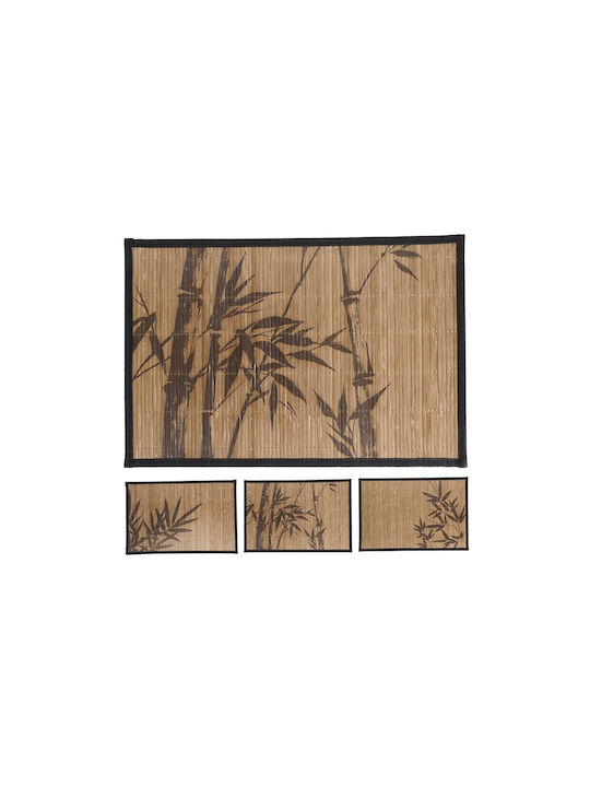 Zaros Platzdeckchen Bamboo Schwarz 45x30cm 1Stück