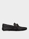 Leder Herren Mokassins in Schwarz Farbe
