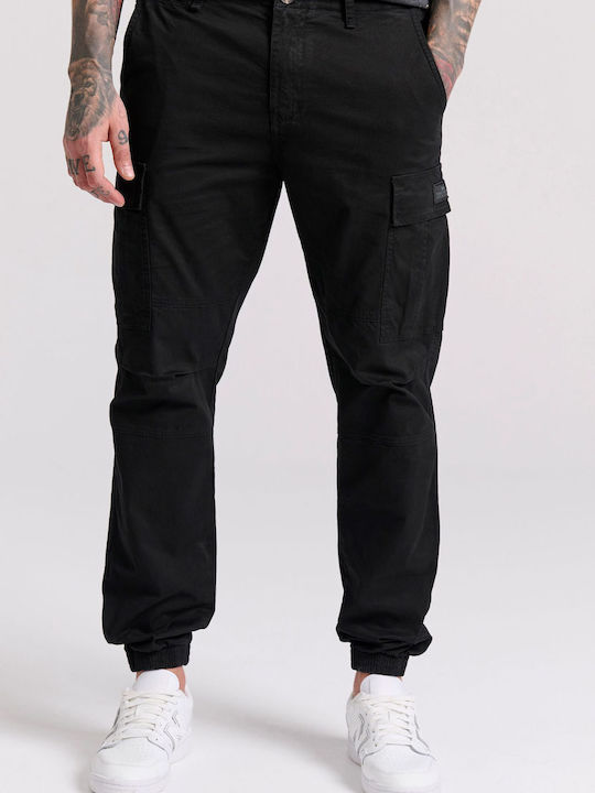 Funky Buddha Pantaloni pentru bărbați Cargo cu Croială Normală Garment Dyed Cargo -