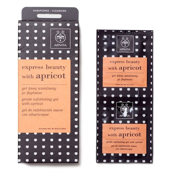 Apivita Express Beauty Apricot Scrub for Face in Gel for Normal/Dry Skin 16ml