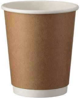 Intertan Disposable Cup Paper Double Wall White 240ml 25pcs