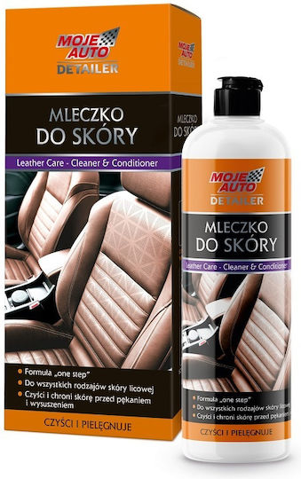 Moje Auto Течен Почистване и Shine за Кожени Части на Автомобил 500ml