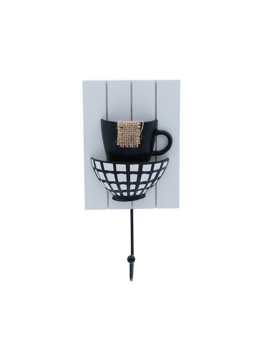 Uncle George Wooden Kitchen Hanger 10x19x19cm White