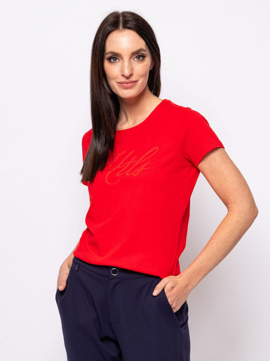 Heavy Tools Damen T-shirt Red