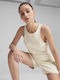 Puma Women's Blouse Cotton Sleeveless Beige