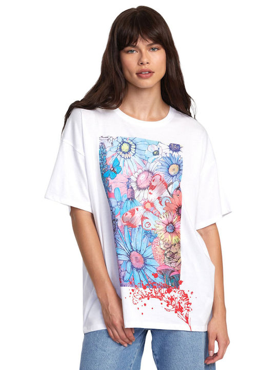 Women's T-shirt Wht Multi
